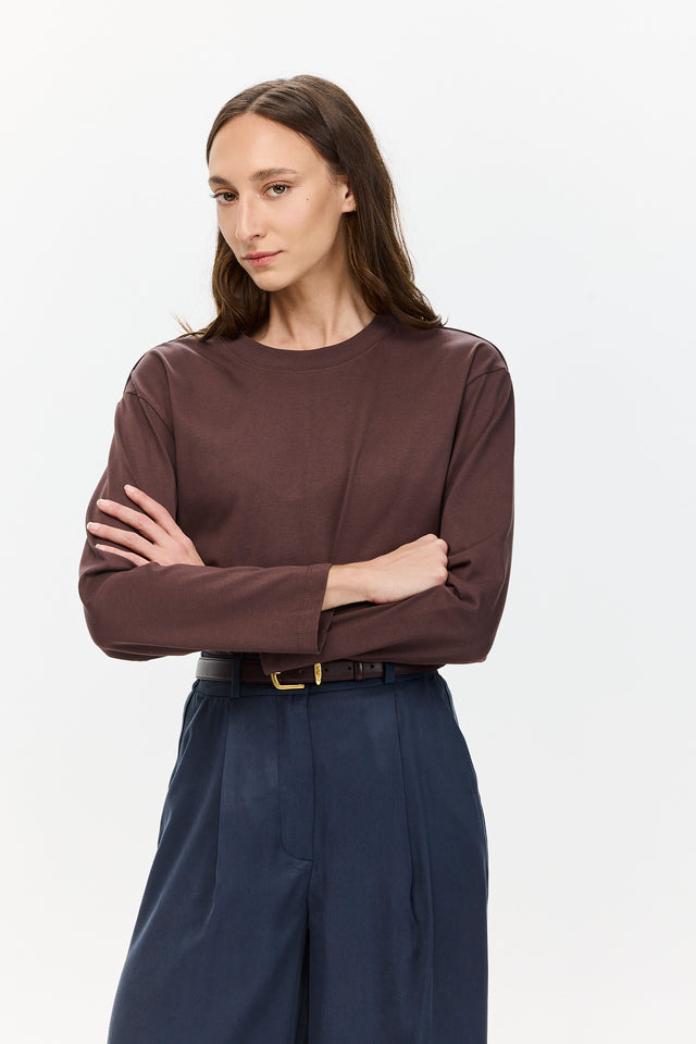 Long Sleeve T Brown