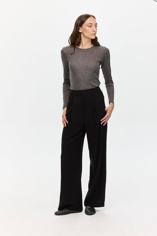 Ivy Cupro Pants Black