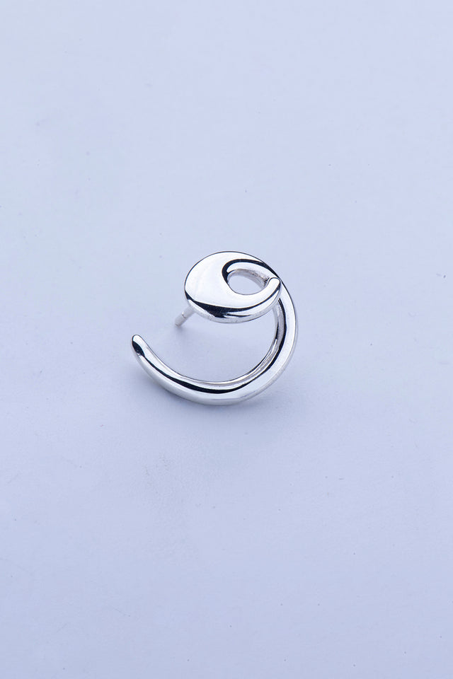Silver Spiral Stud