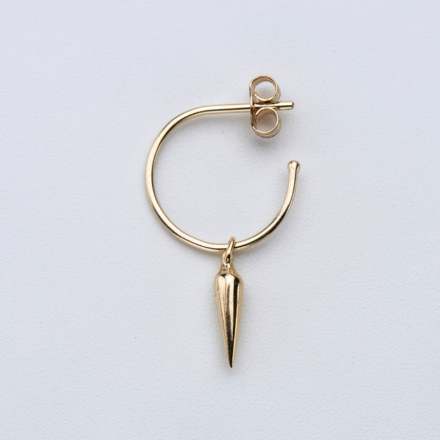 Gold Pendulum Mini-Hoop Earring