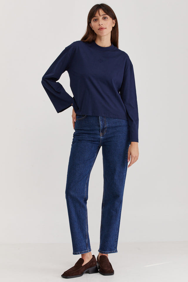 Lou Long T Dark Blue