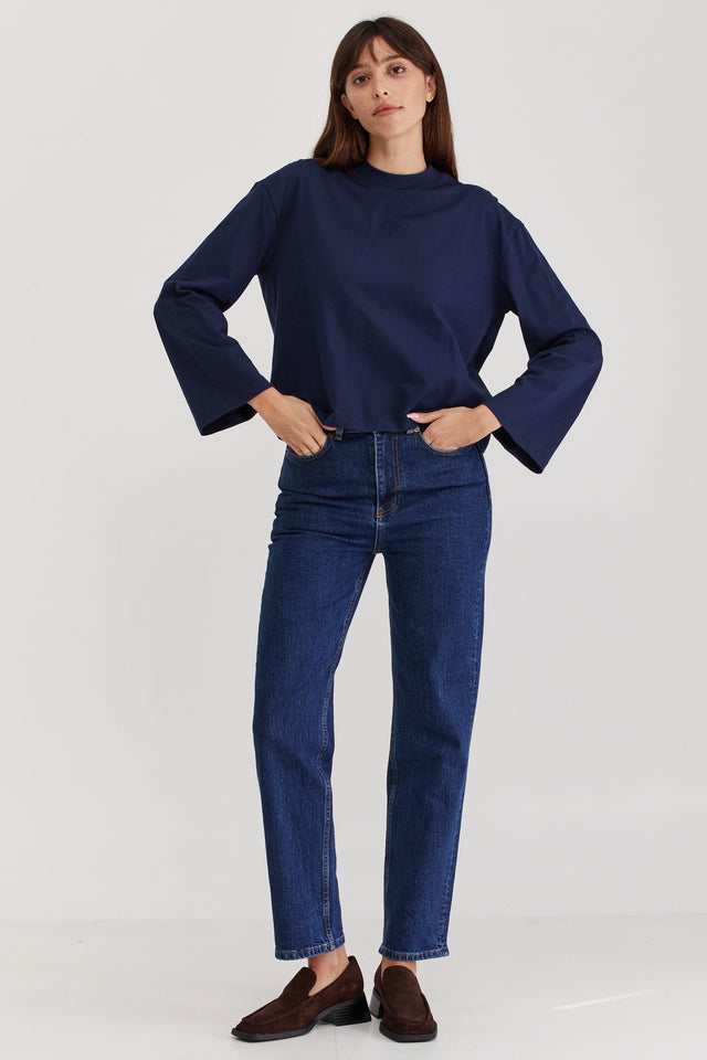 Lou Long T Dark Blue