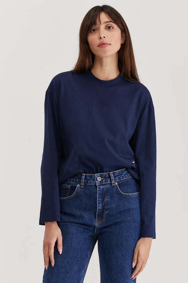 Lou Long T Dark Blue