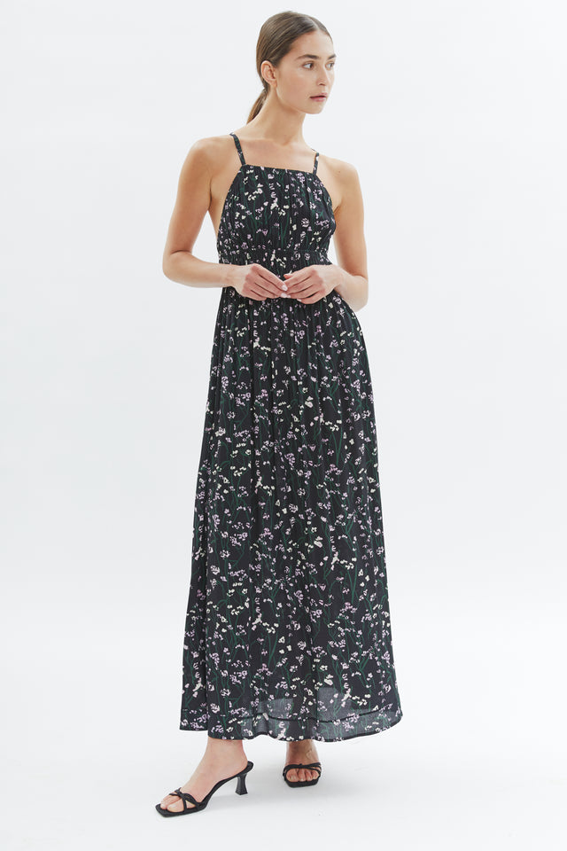 Jade Dress Black Floral