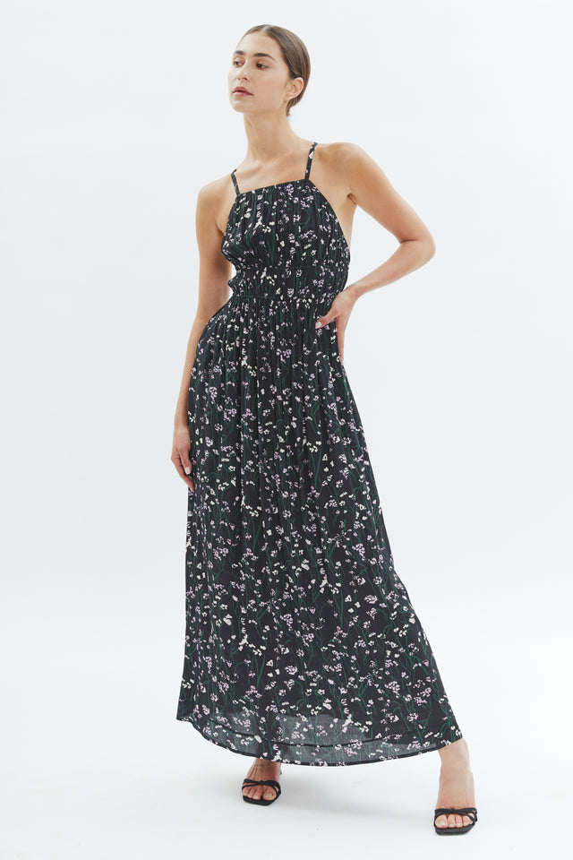 Jade Dress Black Floral