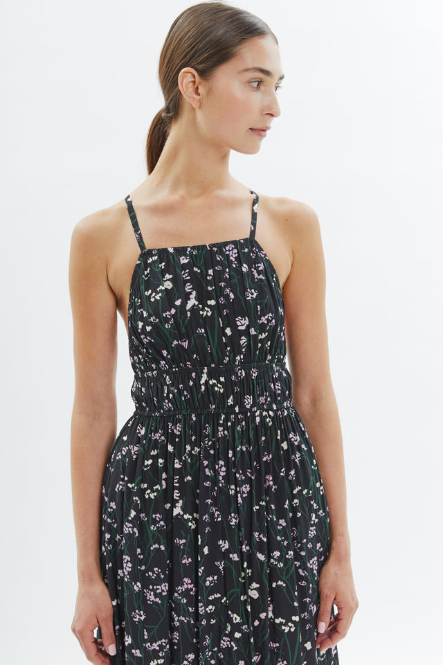 Jade Dress Black Floral