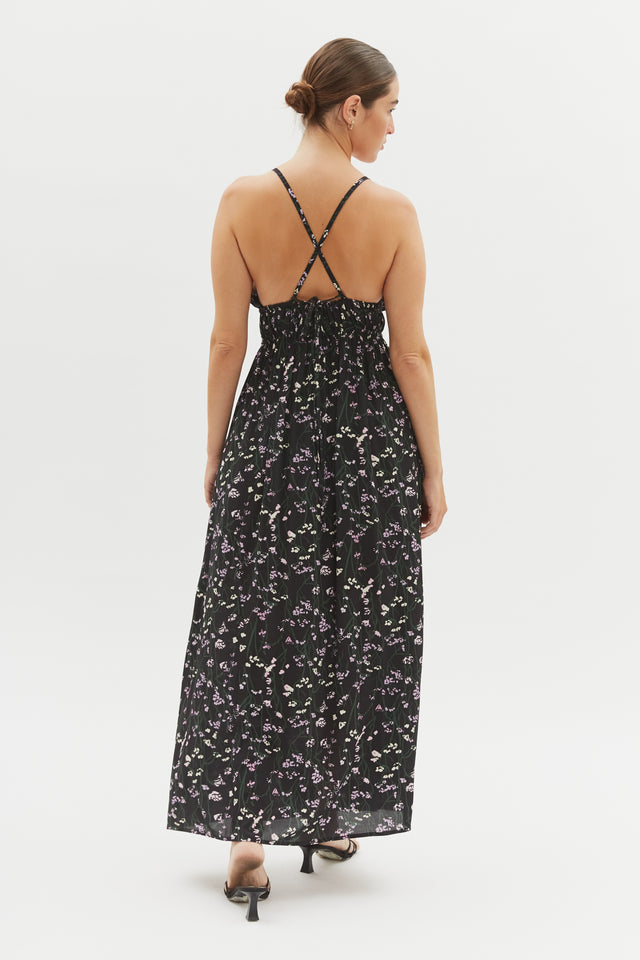 Jade Dress Black Floral