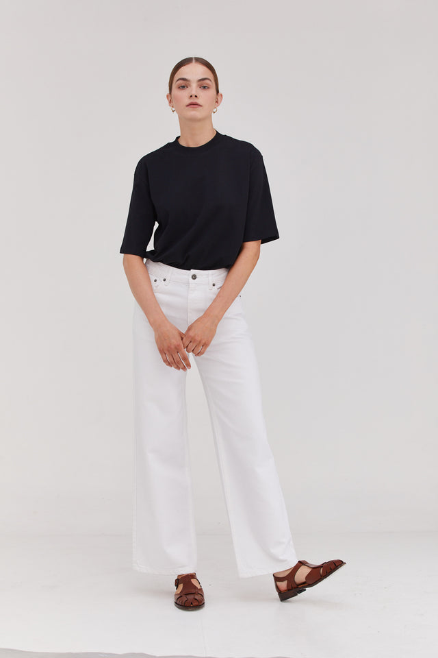 Loose fit Denim White