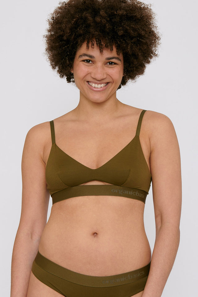 Tencel Bralette - Olive