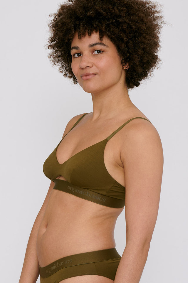 Tencel Bralette - Olive