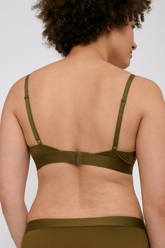 Tencel Bralette - Olive