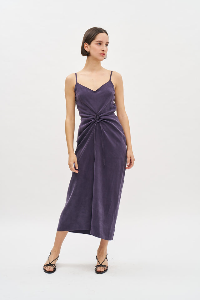 Nina Dress Cupro Purple