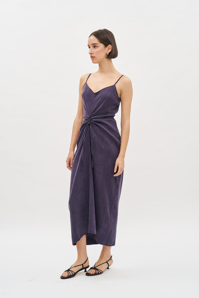 Nina Dress Cupro Purple