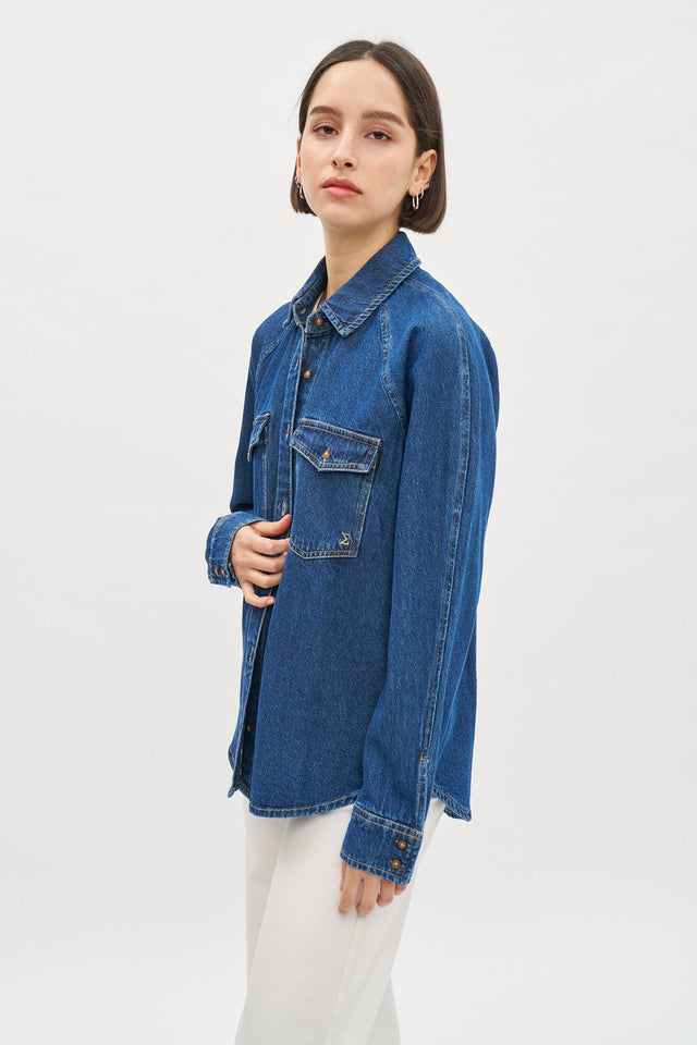 Denim Shirt Deep Blue