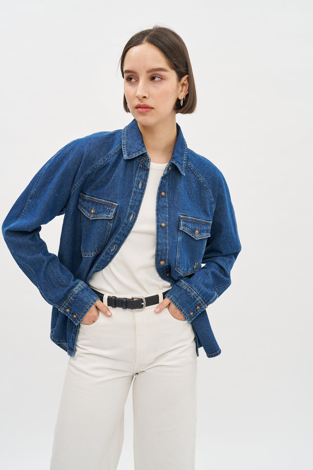 Denim Shirt Deep Blue