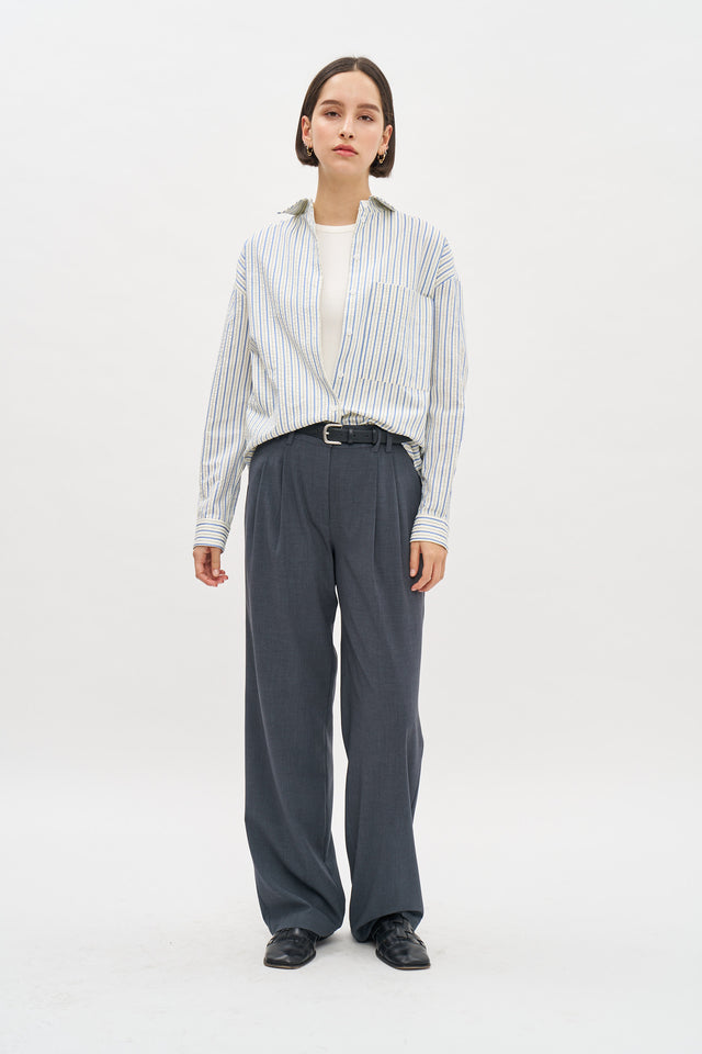 Andy Blouse Blue Stripes