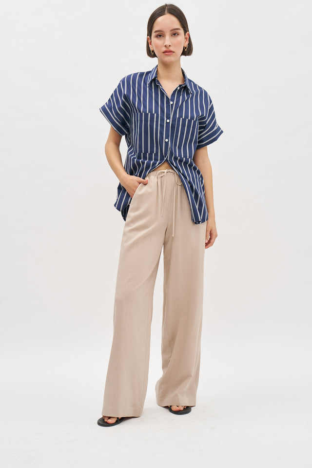 Uma Linen Pants Beige