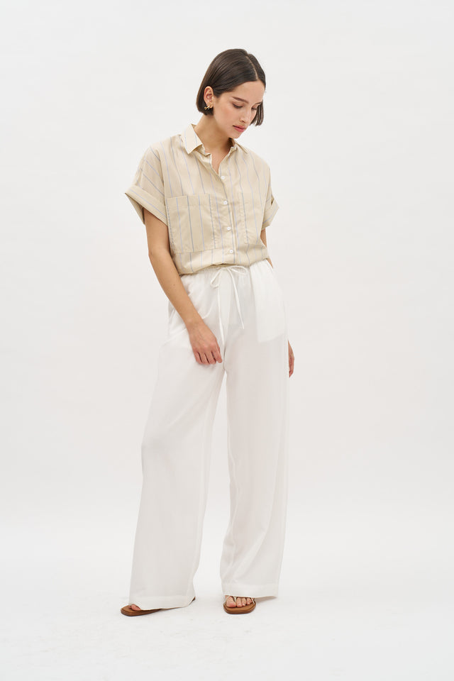 Uma Linen Pants White