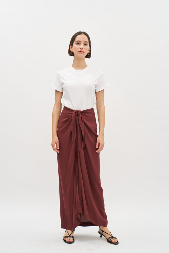 Jasmin Skirt Burgundy