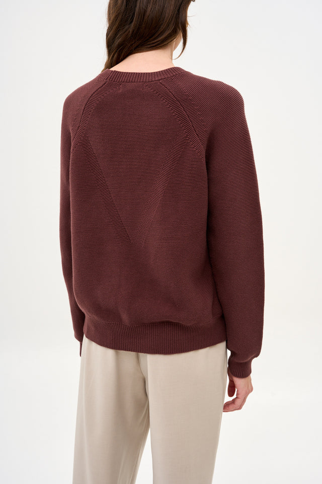 Billy Sweater Deep Mahogany