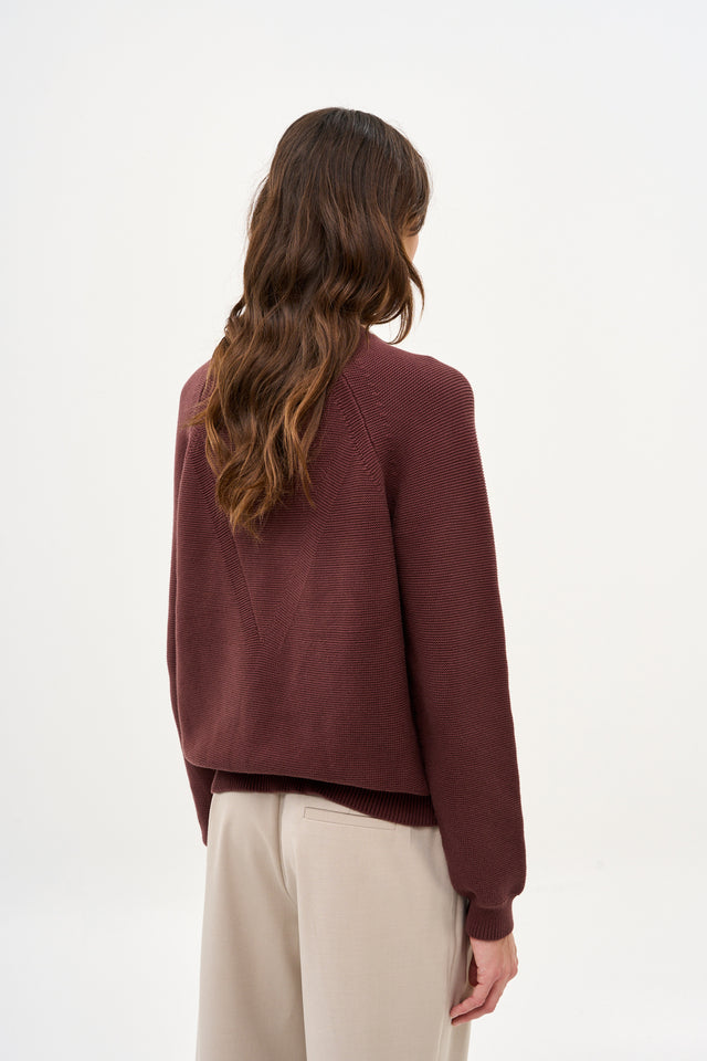 Billy Sweater Deep Mahogany