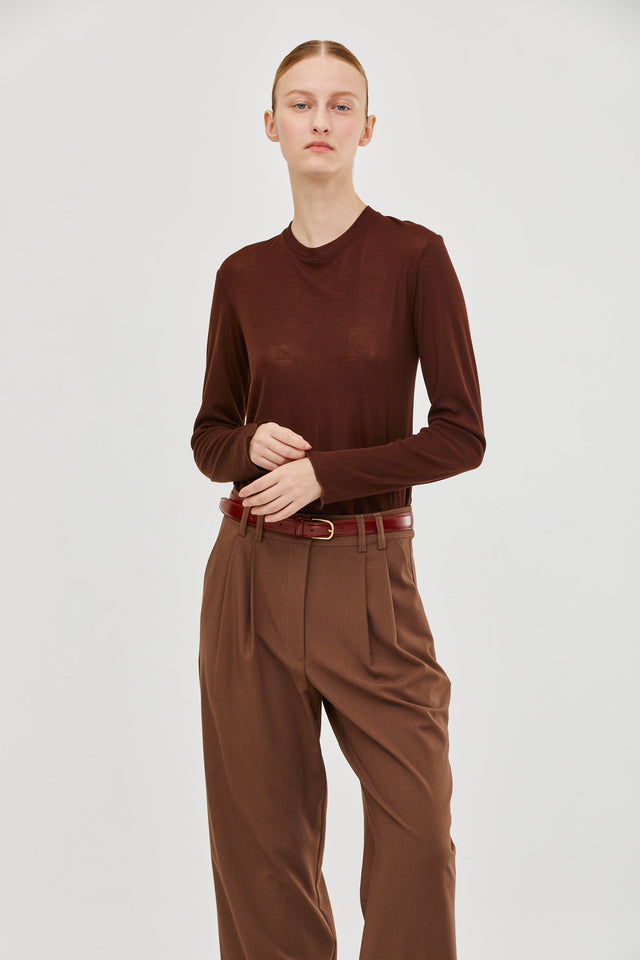 Vicky Cashmere Top Brown