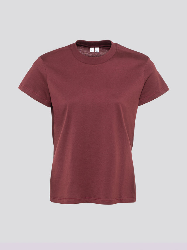 Tres fitted T Bordeaux