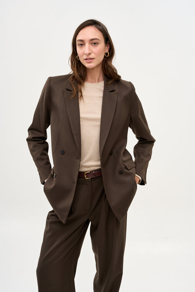 Elly Blazer Dusty Brown