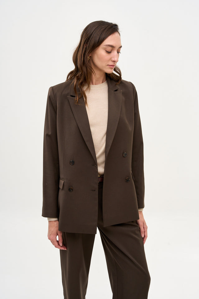 Elly Blazer Dusty Brown