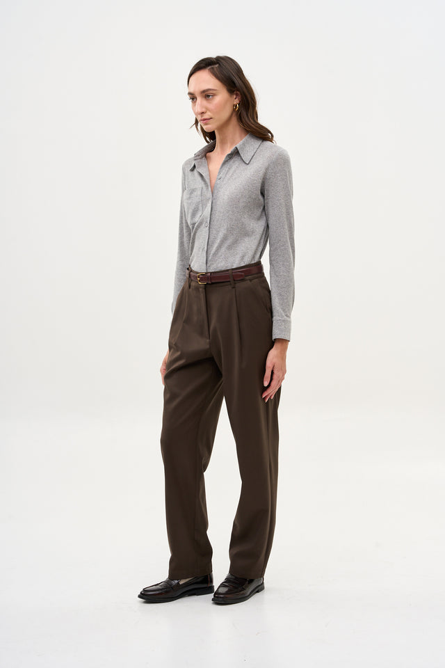 Harry Tailored Pants Dusty Brown