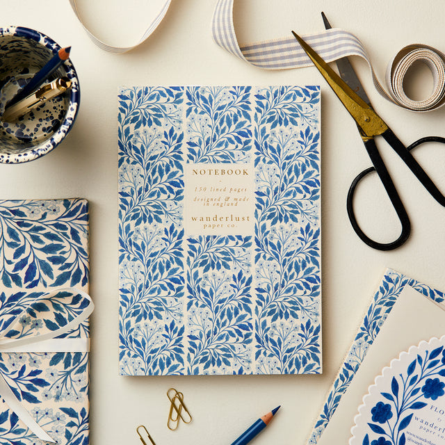 AYO Blue Flora Weekly Planner