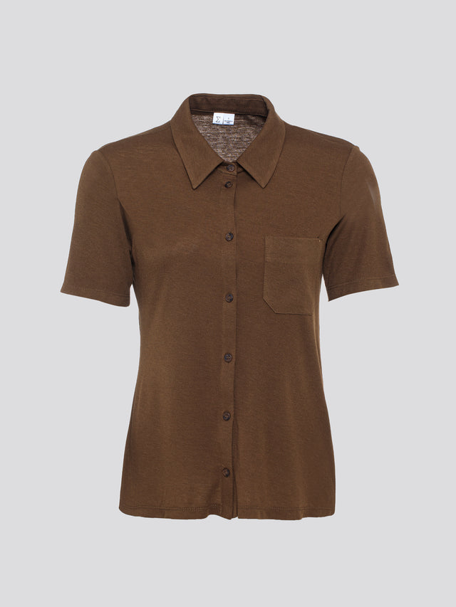 Alison Soft Blouse Brown