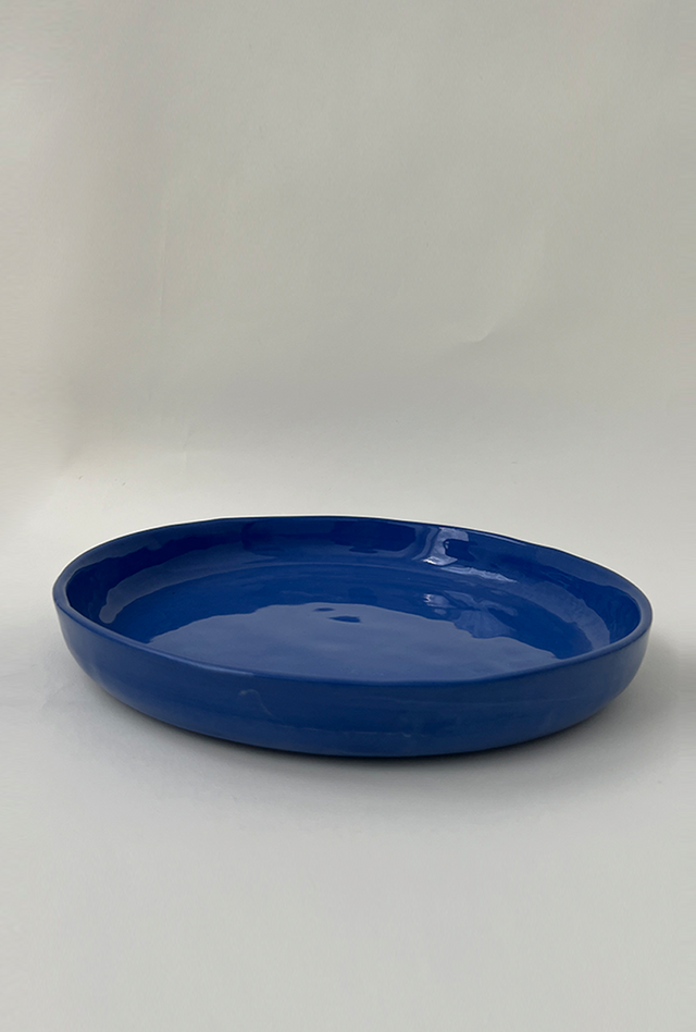 Plate Blue Large