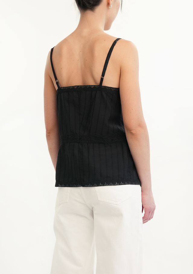 Camille Lace Top Black