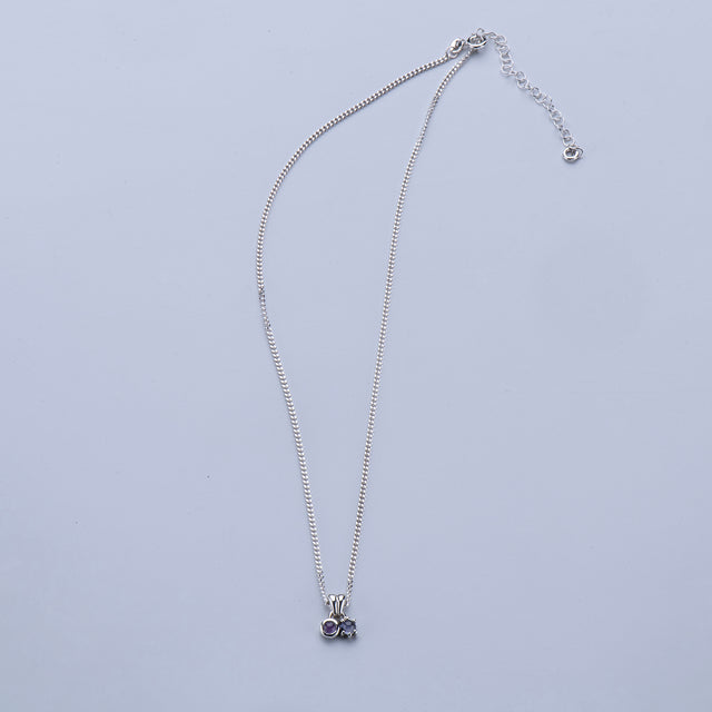 SILVER TWIN NECKLACE