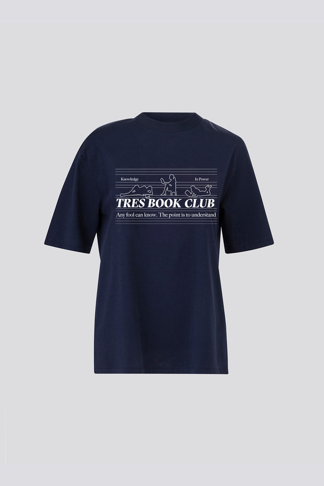 Book Club Oversized T Blue