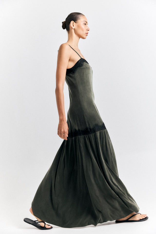 Charlie Lace Dress Olive