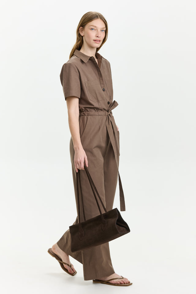 Ally Jumpsuit Dusty Brown