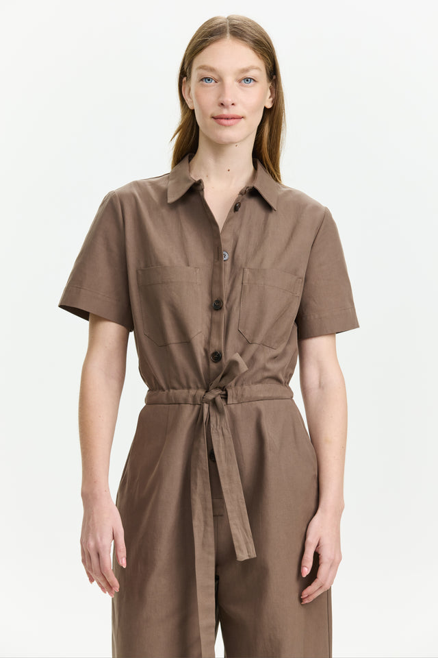 Ally Jumpsuit Dusty Brown