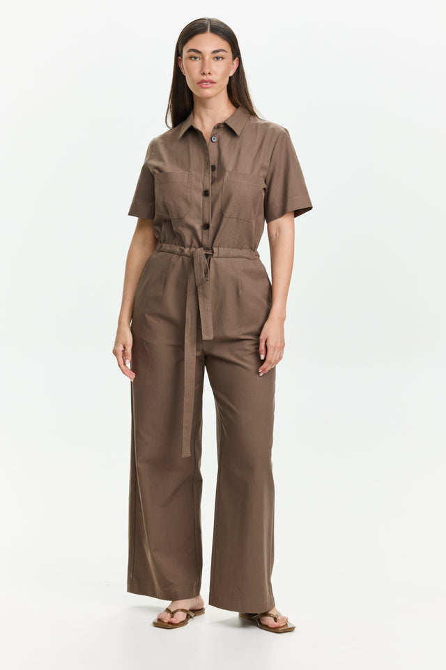 Ally Jumpsuit Dusty Brown
