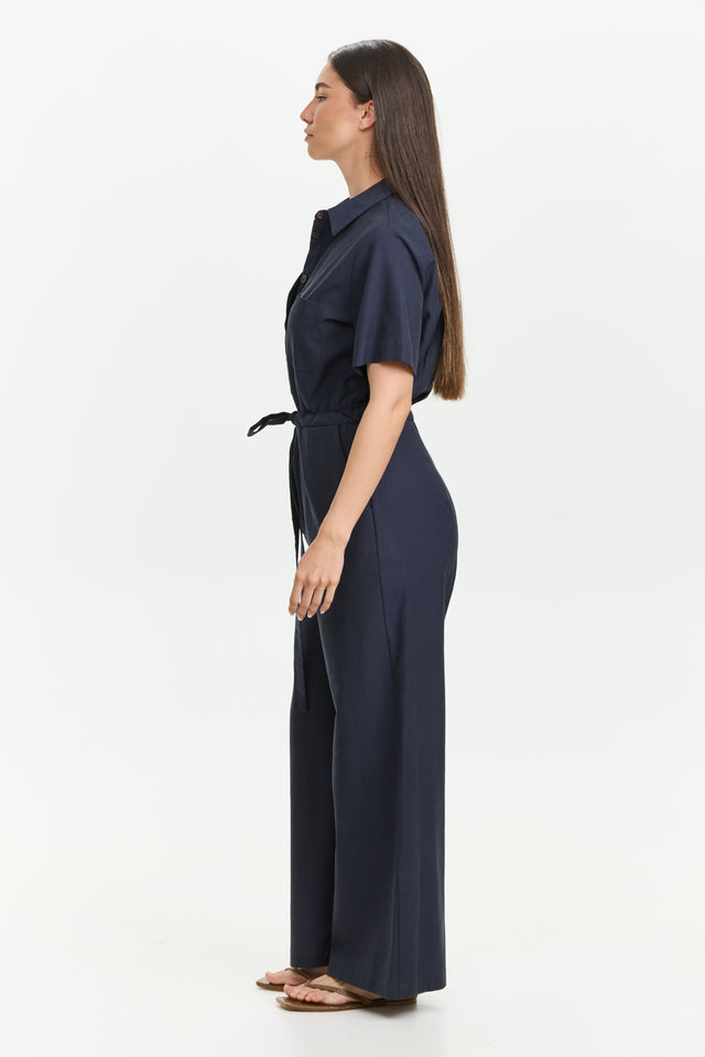 Ally Jumpsuit Navy Blue
