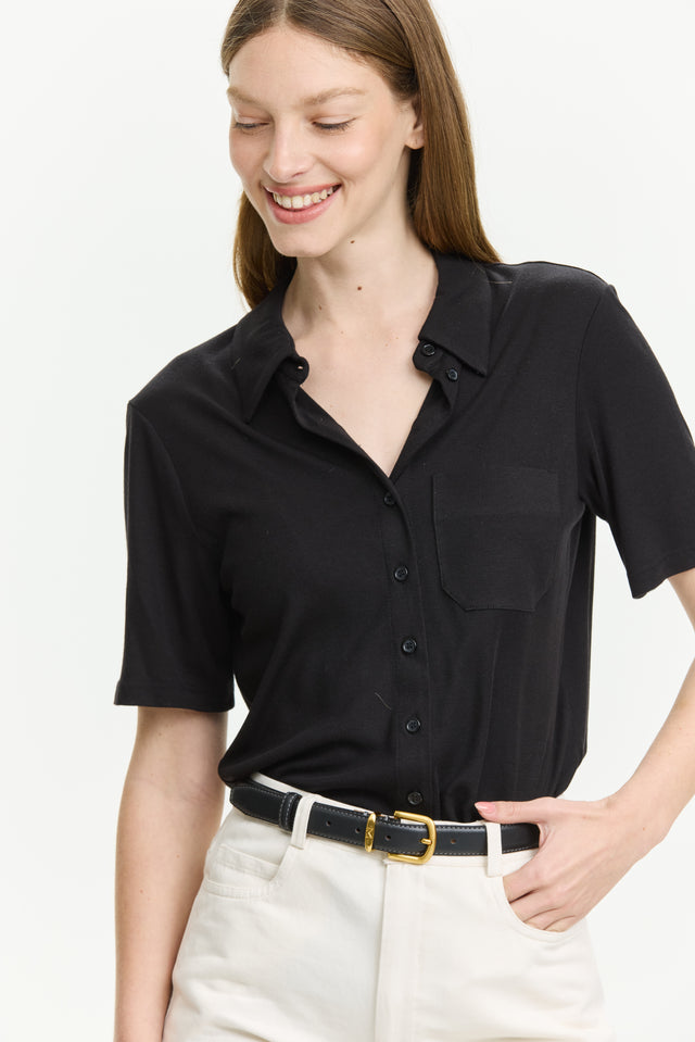 Alison Soft Blouse Black