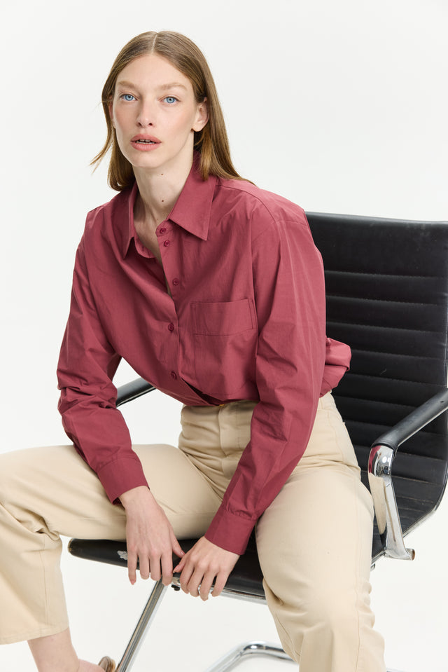 Sam Blouse Deep Red