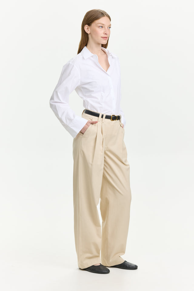 Noah Tencel Pants Beige