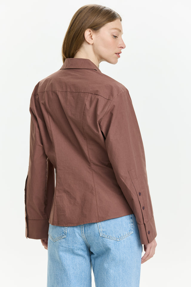 Lilly Rose Blouse Choclate Brown