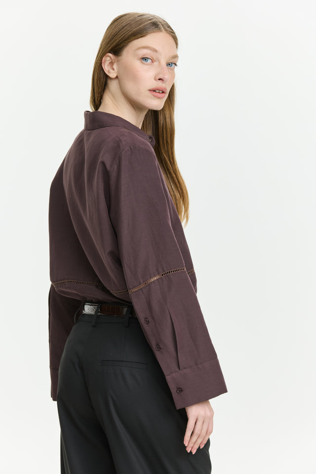 Molly Blouse Choclate Brown