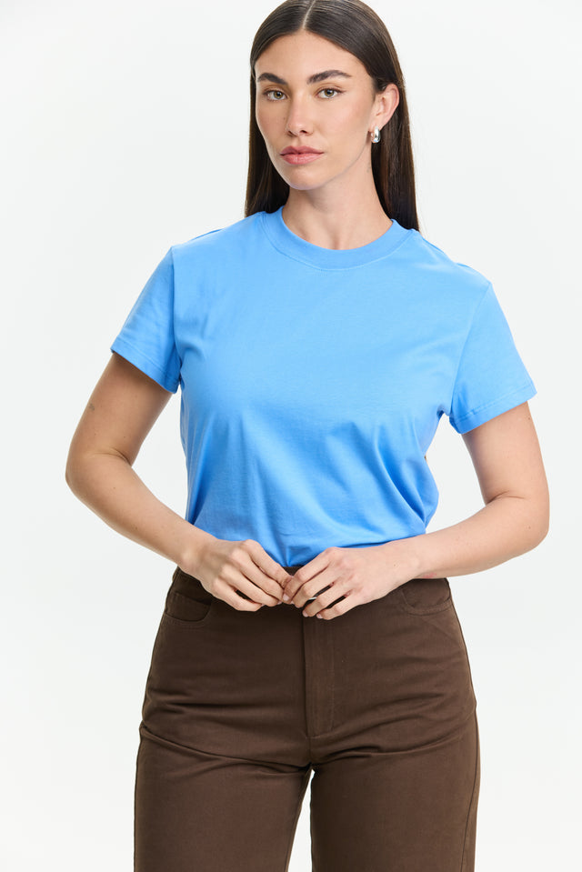 Tres fitted T Sky Blue