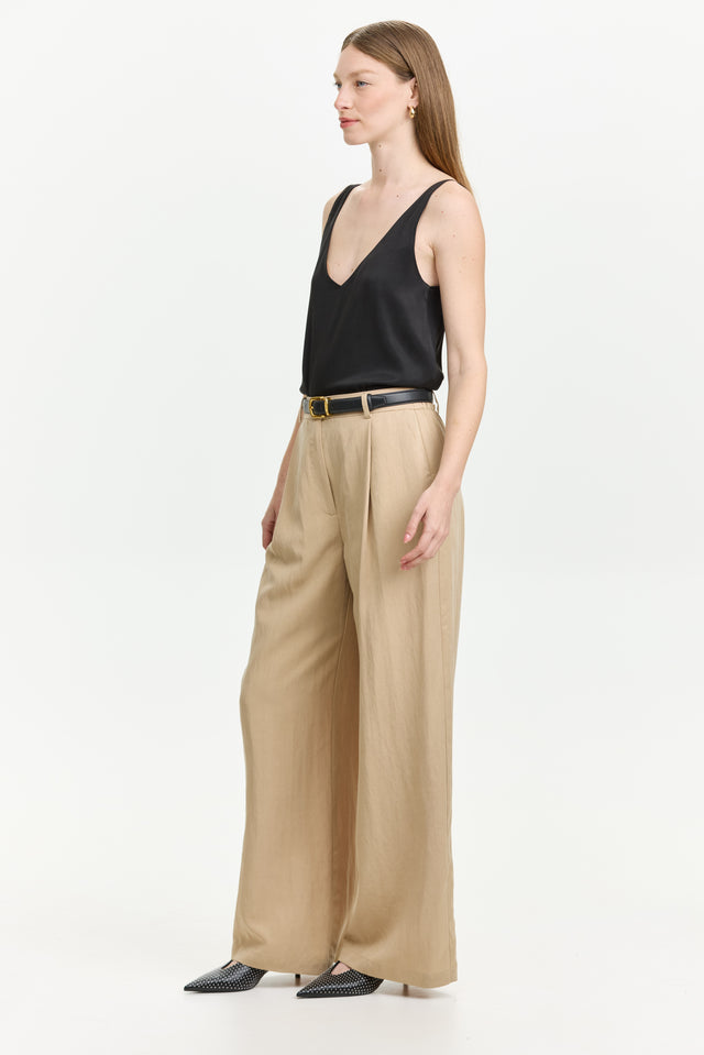 Oliver Cotton Pants Beige