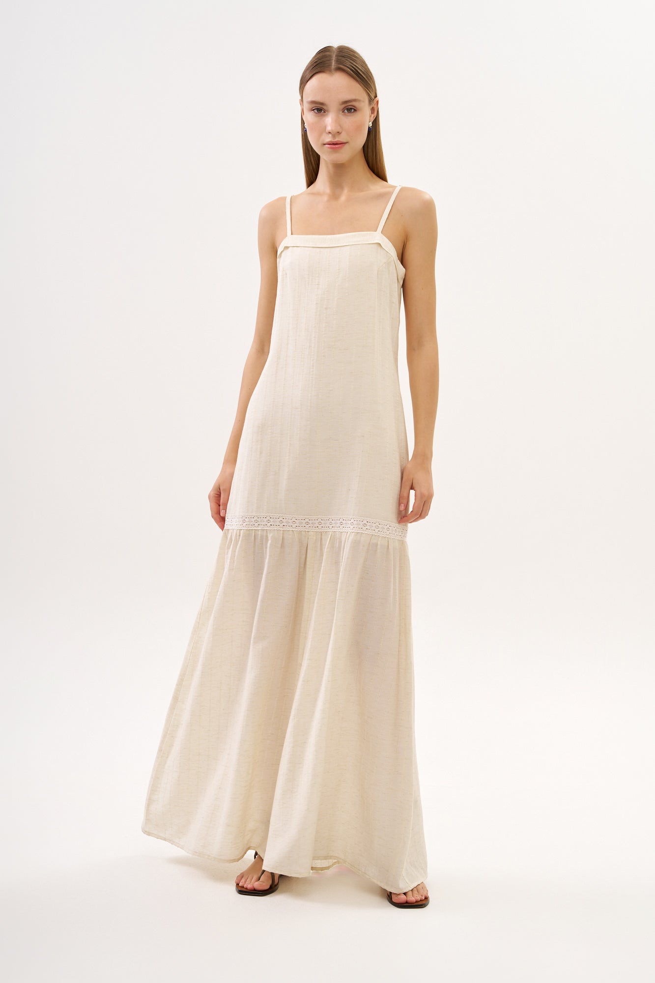 Charlie Dress Beige – TRES