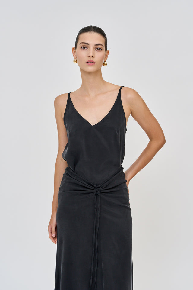 Riri Top Cupro Black